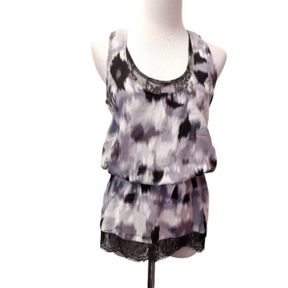 Pure Sugar Tops - NWT pure sugar silk racer back lace tank women's size Small (87)